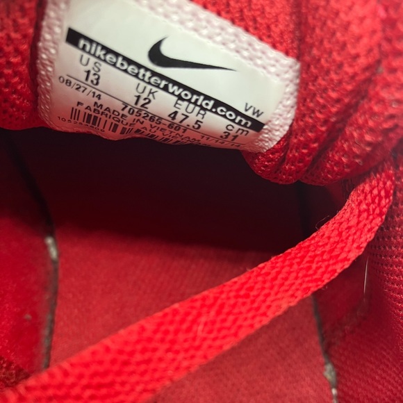 Nike Mens Red SB Check 705265-601 Cushioned Low Top Athletic Shoes Size 13 - Picture 13 of 15